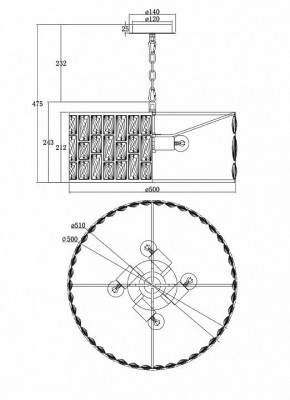 Подвесной светильник Maytoni Gelid MOD184-PL-04-CH в Ишиме - ishim.mebel24.online | фото 6