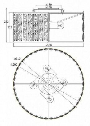 Подвесной светильник Maytoni Gelid MOD184PL-04CH в Ишиме - ishim.mebel24.online | фото 4