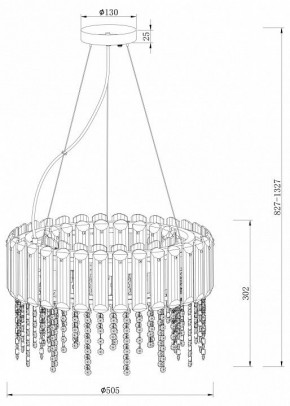 Подвесной светильник Maytoni Hail MOD097PL-06CH в Ишиме - ishim.mebel24.online | фото 4