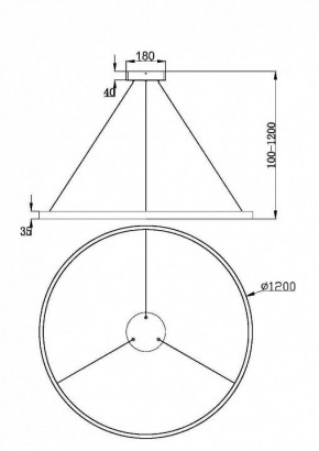 Подвесной светильник Maytoni Rim MOD058PL-L65BK в Ишиме - ishim.mebel24.online | фото 5