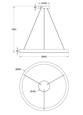 Подвесной светильник Maytoni Saturno MOD415PL-L60BS4K в Ишиме - ishim.mebel24.online | фото 4