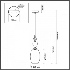Подвесной светильник Odeon Light Bizet 4855/1B в Ишиме - ishim.mebel24.online | фото 5