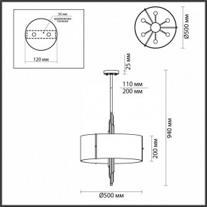 Подвесной светильник Odeon Light Margaret 5415/6 в Ишиме - ishim.mebel24.online | фото 4