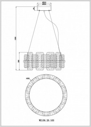 Подвесной светильник Wertmark Nelly WE158.20.103 в Ишиме - ishim.mebel24.online | фото 3