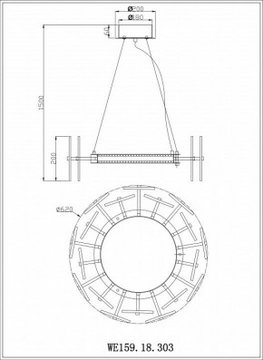 Подвесной светильник Wertmark Nicola WE159.18.303 в Ишиме - ishim.mebel24.online | фото 3