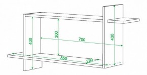 Полка книжная Домино нельсон ПК-16 в Ишиме - ishim.mebel24.online | фото 2