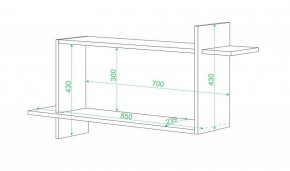 Полка книжная Домино ПК-16 в Ишиме - ishim.mebel24.online | фото 2