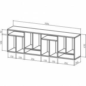 Полка книжная Офис-3 в Ишиме - ishim.mebel24.online | фото 2