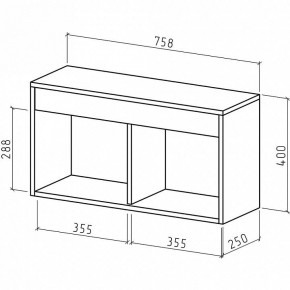 Полка комбинированная Эстри-5 в Ишиме - ishim.mebel24.online | фото 2