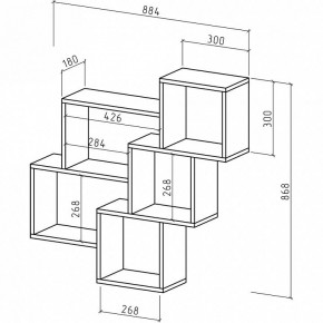 Полка комбинированная Флэш-28 в Ишиме - ishim.mebel24.online | фото 3