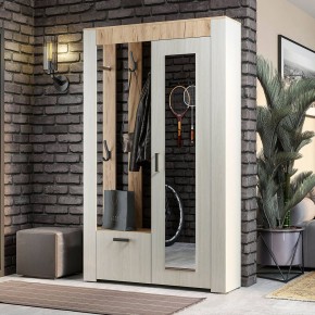 Прихожая Франк (Крафт/Ясень белый) в Ишиме - ishim.mebel24.online | фото