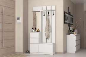 Прихожая "Хилтон" (Белый текстурный) в Ишиме - ishim.mebel24.online | фото