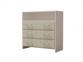 PROxSON Комод Varna (ЛДСП Белая+ткань Белый/Savana Milk (молочный)) 90x40 в Ишиме - ishim.mebel24.online | фото 2