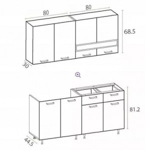 РИО-2 ЛДСП Кухонный гарнитур 1,6 м в Ишиме - ishim.mebel24.online | фото 7