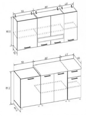 РИО-2 ЛДСП Кухонный гарнитур 1,7 м в Ишиме - ishim.mebel24.online | фото 7