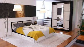Сакура спальня № 1 Комод + Зеркало + Кровать 1600 + Тумба + Шкаф-купе 1500, сп.м. 1600х2000 мм., б/м, основание есть, ун. сб. в Ишиме - ishim.mebel24.online | фото 5