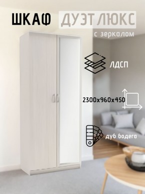 Шкаф 2-х створчатый Дуэт Люкс с зеркалом в Ишиме - ishim.mebel24.online | фото 5