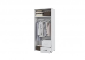 Шкаф 2-х створчатый с ящиками VICTOR (Белый) в Ишиме - ishim.mebel24.online | фото 2
