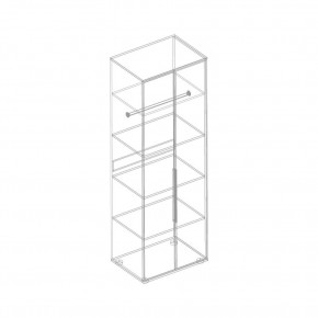 Шкаф 2-ств. с полками "Лео" 700 в Ишиме - ishim.mebel24.online | фото 2