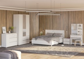 АДЕЛИНА Шкаф 3-х дверный с 2-мя ящ (белый рамух) в Ишиме - ishim.mebel24.online | фото 3