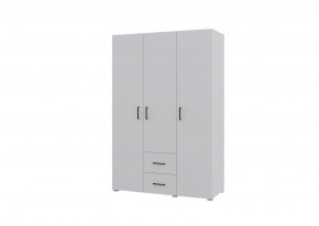 Шкаф 3-х створчатый с ящиками VICTOR (Белый) в Ишиме - ishim.mebel24.online | фото