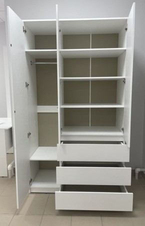 Шкаф 3-ств. с 3 ящиками "Бьянко" в Ишиме - ishim.mebel24.online | фото 2