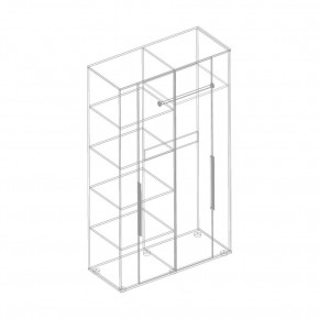 Шкаф 4-ств. с зеркалом "Лео" в Ишиме - ishim.mebel24.online | фото 3