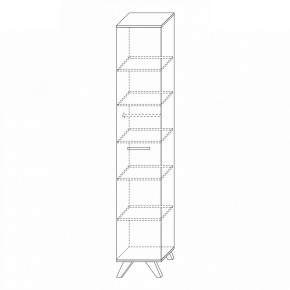 Шкаф 400 высокий Вега Скандинавия в Ишиме - ishim.mebel24.online | фото 3