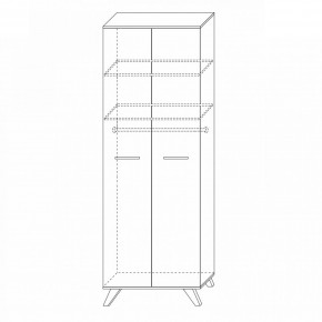 Шкаф 800 высокий Вега Скандинавия в Ишиме - ishim.mebel24.online | фото 5