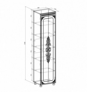 Шкаф для белья Ассоль плюс АС-531К в Ишиме - ishim.mebel24.online | фото 2