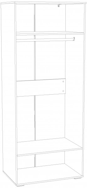 Шкаф для одежды НМ 041.42 "Банни" (Макарун) в Ишиме - ishim.mebel24.online | фото 3