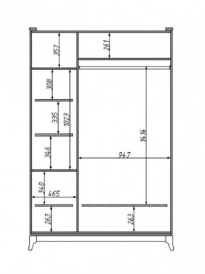 Шкаф для одежды Сабрина (ММ-302-01/03) с зеркалом в Ишиме - ishim.mebel24.online | фото
