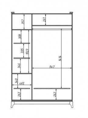 Шкаф для одежды Сабрина (ММ-302-01/03Б) в Ишиме - ishim.mebel24.online | фото