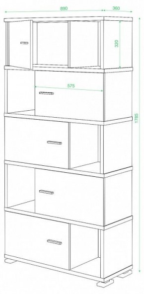 Шкаф комбинированный Домино СБ-30/5 в Ишиме - ishim.mebel24.online | фото 2