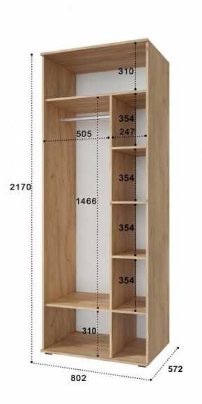 Шкаф комбинированный Эмилия ЭЛ-16К в Ишиме - ishim.mebel24.online | фото 2