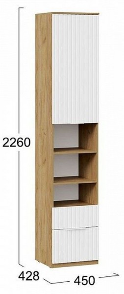 Шкаф комбинированный Хилтон Исп. 2 в Ишиме - ishim.mebel24.online | фото 8