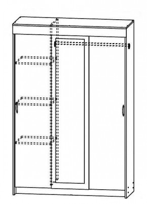 Шкаф-купе Бассо 1300 (Венге/Дуб белфорд) в Ишиме - ishim.mebel24.online | фото 2