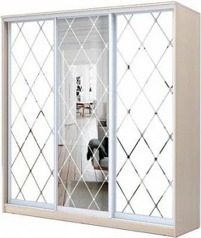 Шкаф-купе ХИТ 22-20/2-666 РОМБ БОЛЬШОЙ МАТОВЫЙ в Ишиме - ishim.mebel24.online | фото