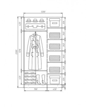 Шкаф-купе ХИТ 22-4-12-22 (420) в Ишиме - ishim.mebel24.online | фото 5