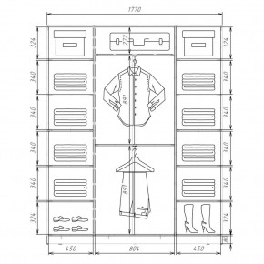 Шкаф-купе ХИТ 22-4-18/2-888 (420) в Ишиме - ishim.mebel24.online | фото 2