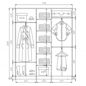 Шкаф-купе ХИТ 22-4-18-656 (420) в Ишиме - ishim.mebel24.online | фото 2