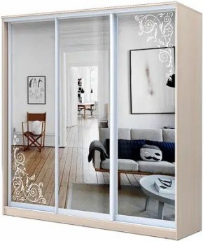 Шкаф-купе ХИТ 22-4-20-656 ОРНАМЕНТ в Ишиме - ishim.mebel24.online | фото