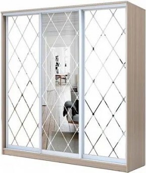 Шкаф-купе ХИТ 24-20-666 РОМБ БОЛЬШОЙ МАТОВЫЙ в Ишиме - ishim.mebel24.online | фото