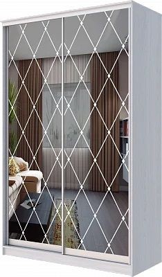 Шкаф-купе ХИТ 24-4-14-66 РОМБ БОЛЬШОЙ в Ишиме - ishim.mebel24.online | фото