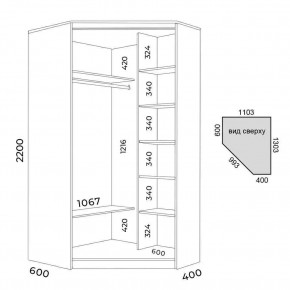 Шкаф-купе ХИТ-У-R-22-64-77 в Ишиме - ishim.mebel24.online | фото 3