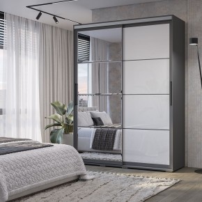Шкаф-купе Крафт-6 1.6 м ШКК-06 (графит) в Ишиме - ishim.mebel24.online | фото