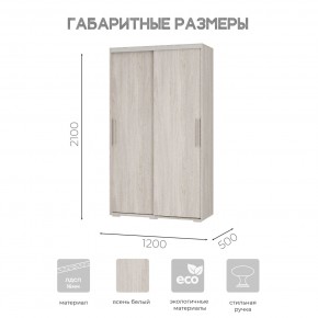 Шкаф-купе ШКК-11 (ясень белый) в Ишиме - ishim.mebel24.online | фото 7