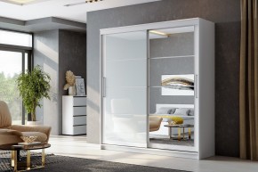 Шкаф-купе ШКП 3 Серия 2 (2000) Белый текстурный в Ишиме - ishim.mebel24.online | фото
