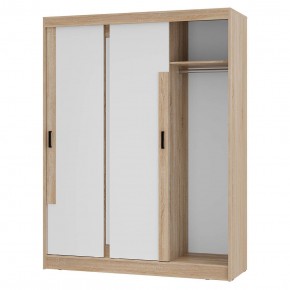 Шкаф-купе Смарт ШКК-06 (дуб сонома/белый) в Ишиме - ishim.mebel24.online | фото 4