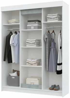Шкаф-купе VICTOR (Белый-Бетон) в Ишиме - ishim.mebel24.online | фото 2